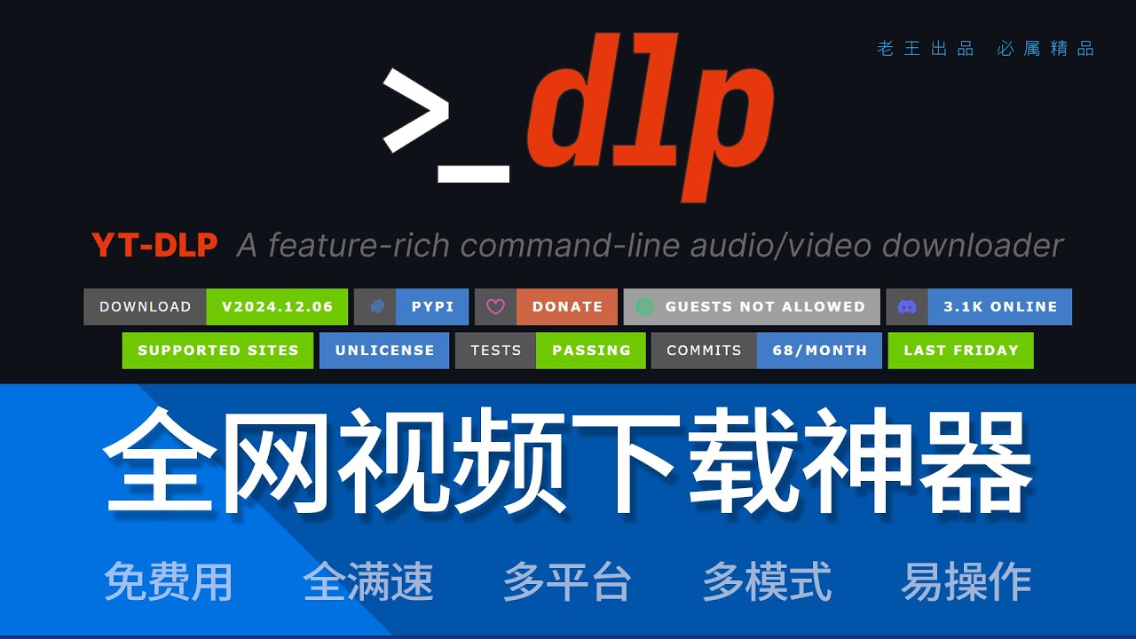 yt-dlp使用及命令大全